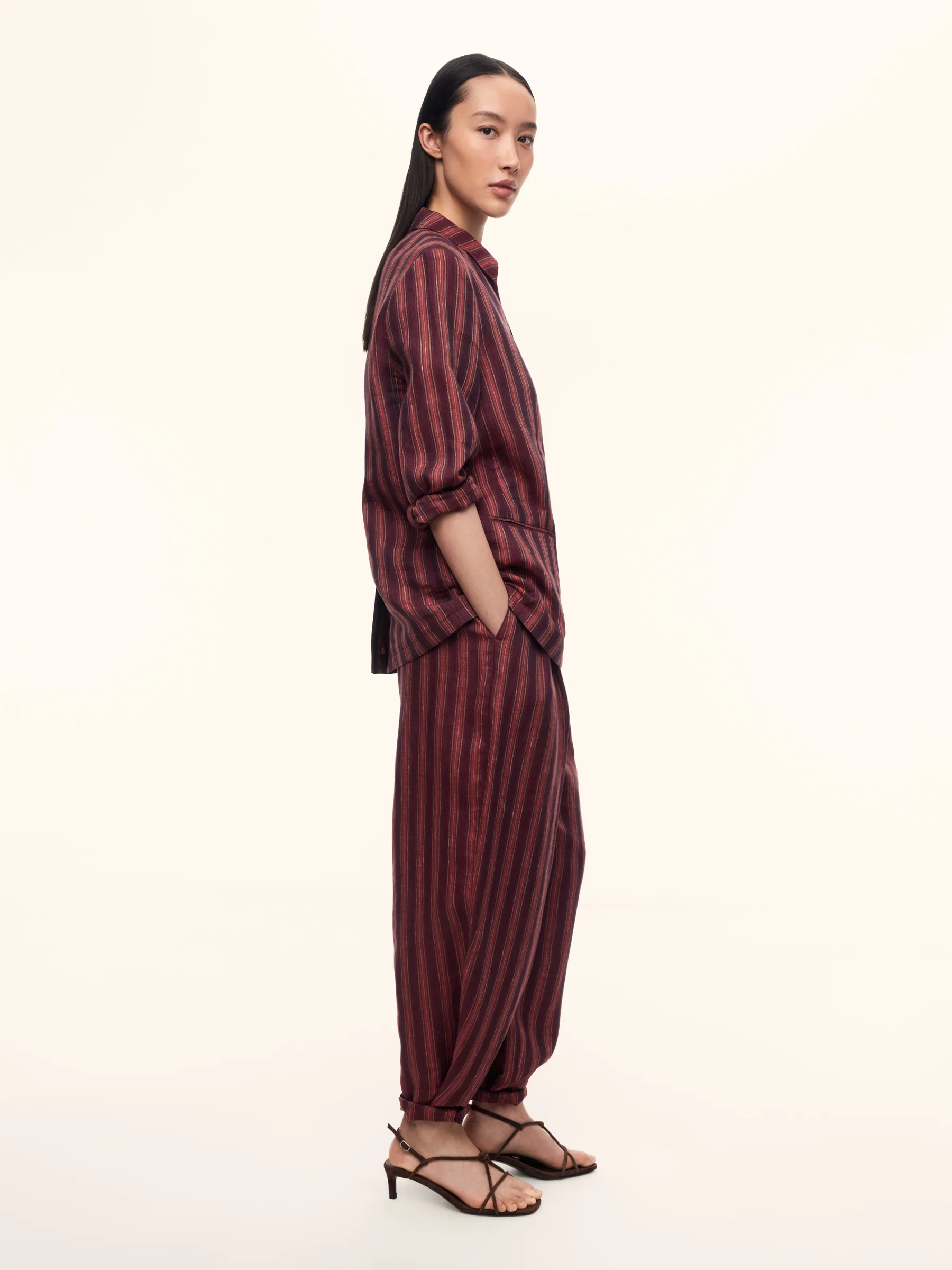 Sorbet linen trousers - Image 2