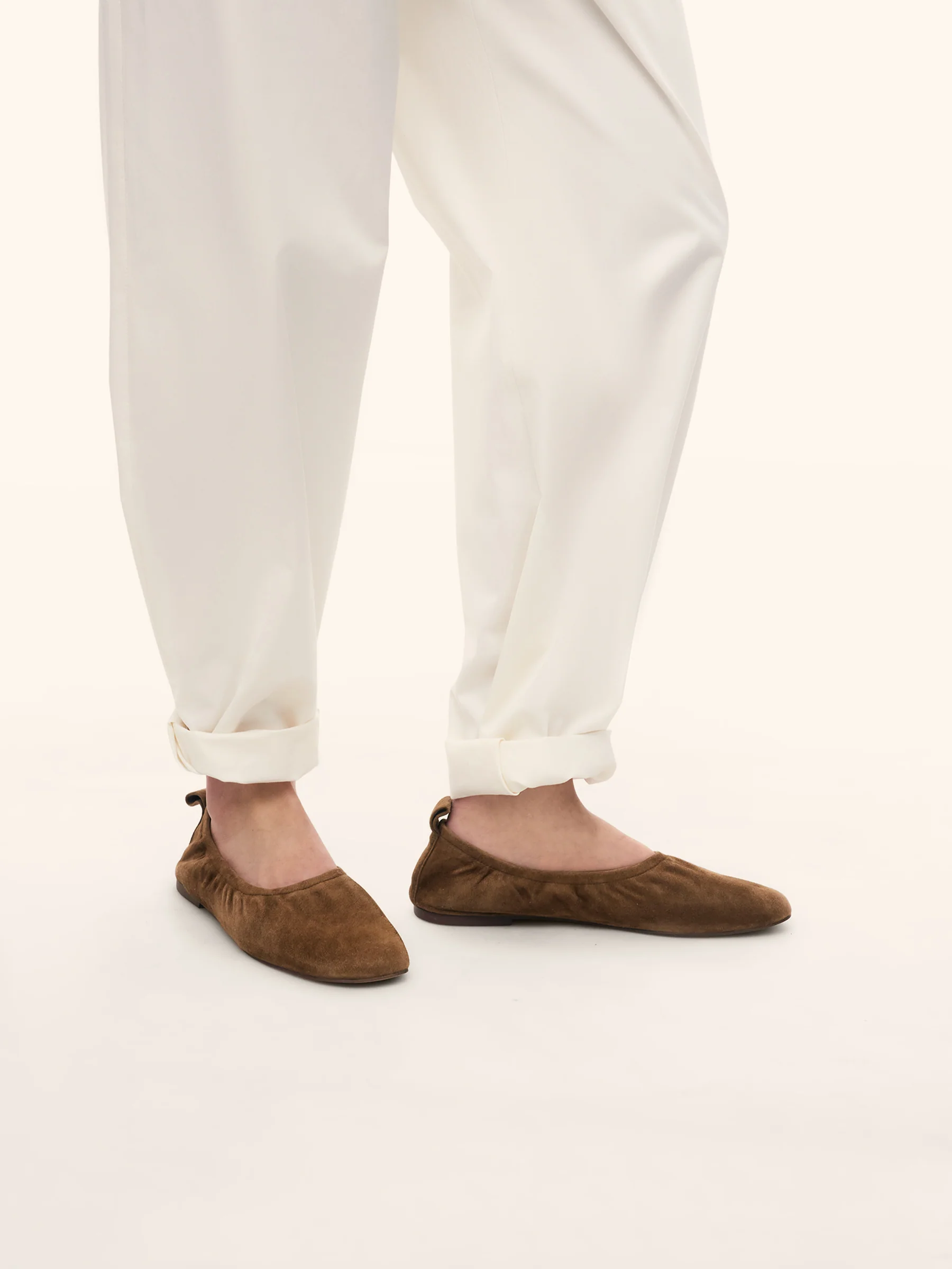 Suede ballerina flats - Image 3