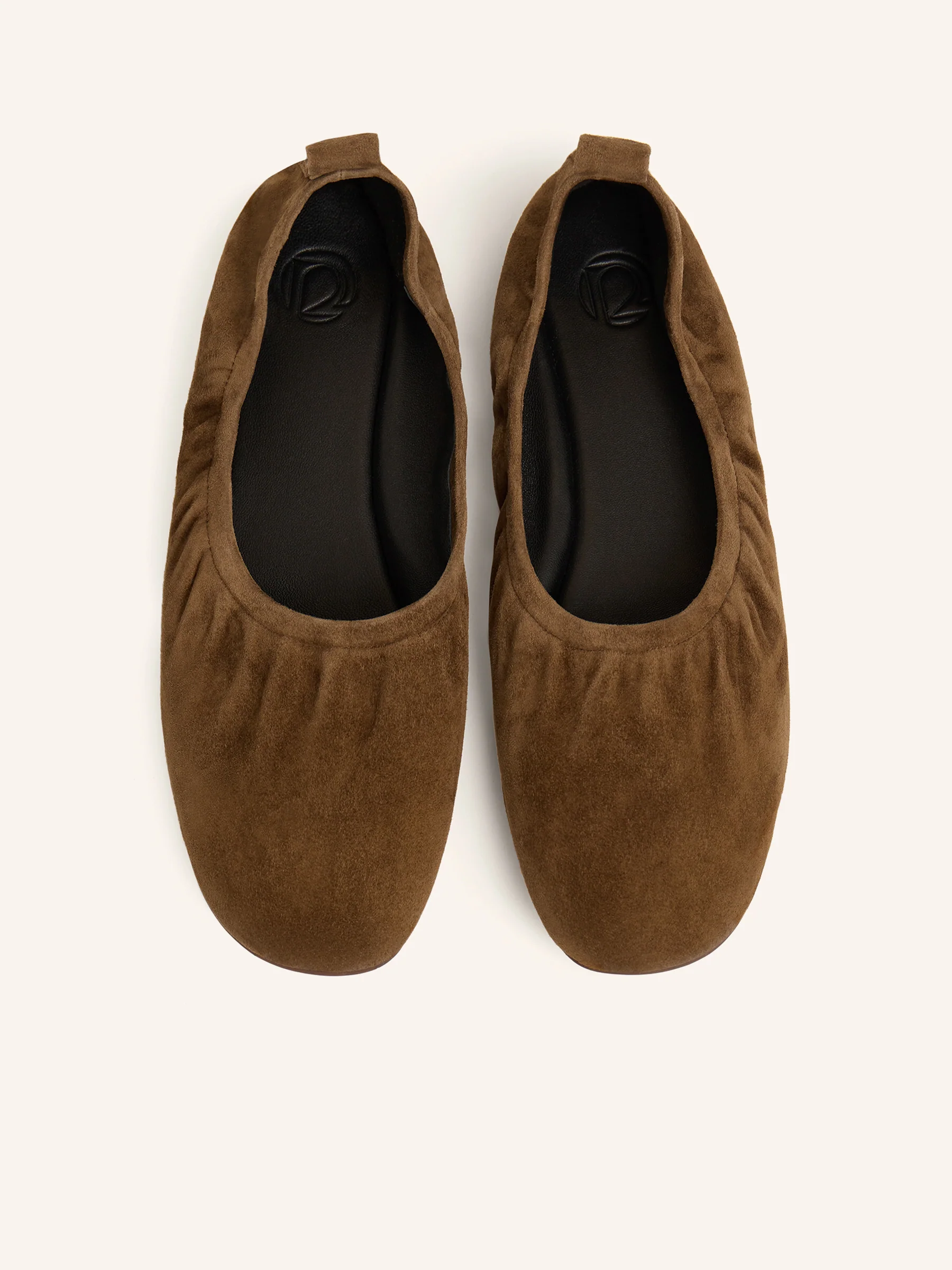 Suede ballerina flats - Image 4