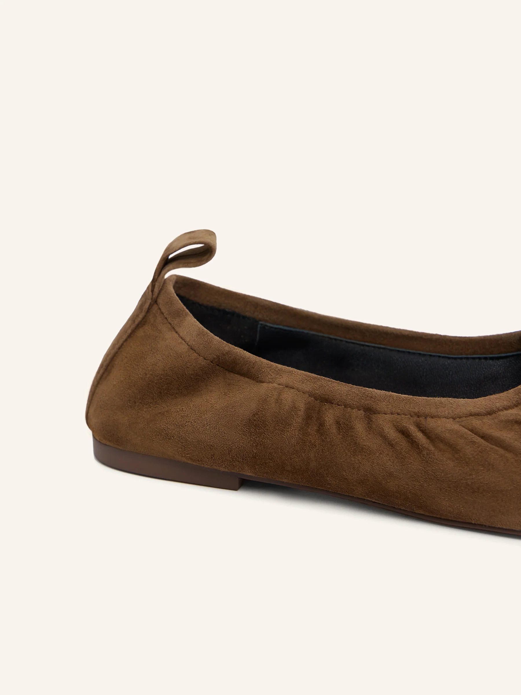 Suede ballerina flats - Image 5