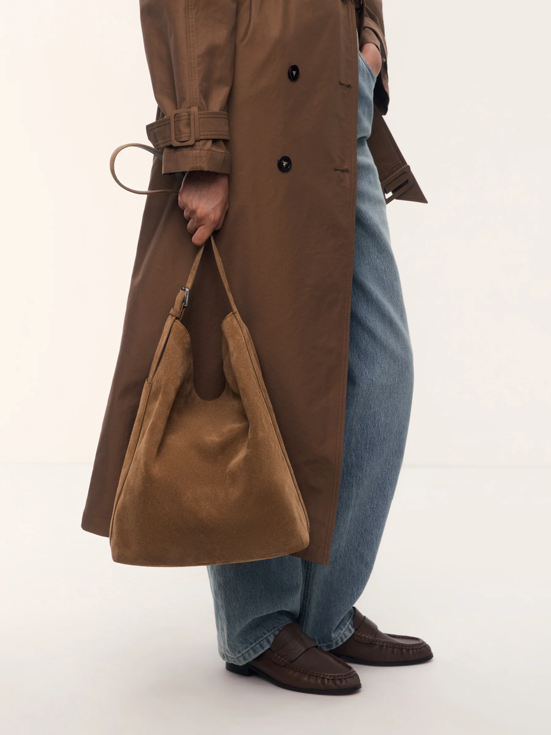 Suede shoulder bag - Image 3