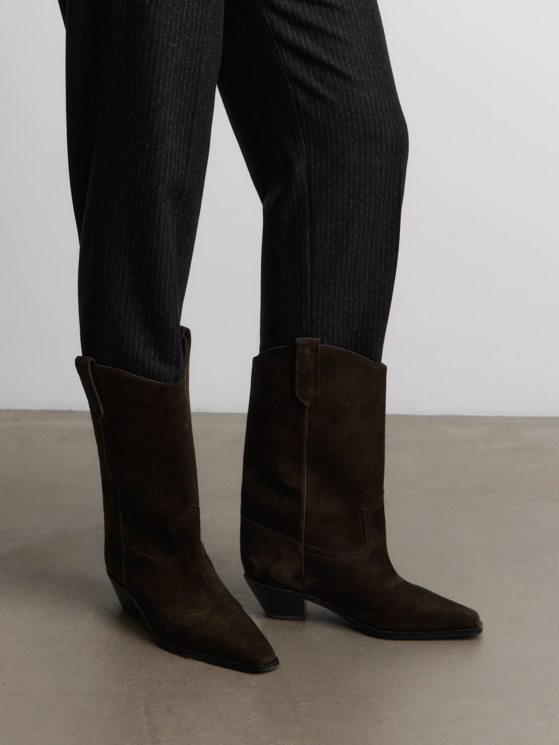 Suede western boots - Image 3