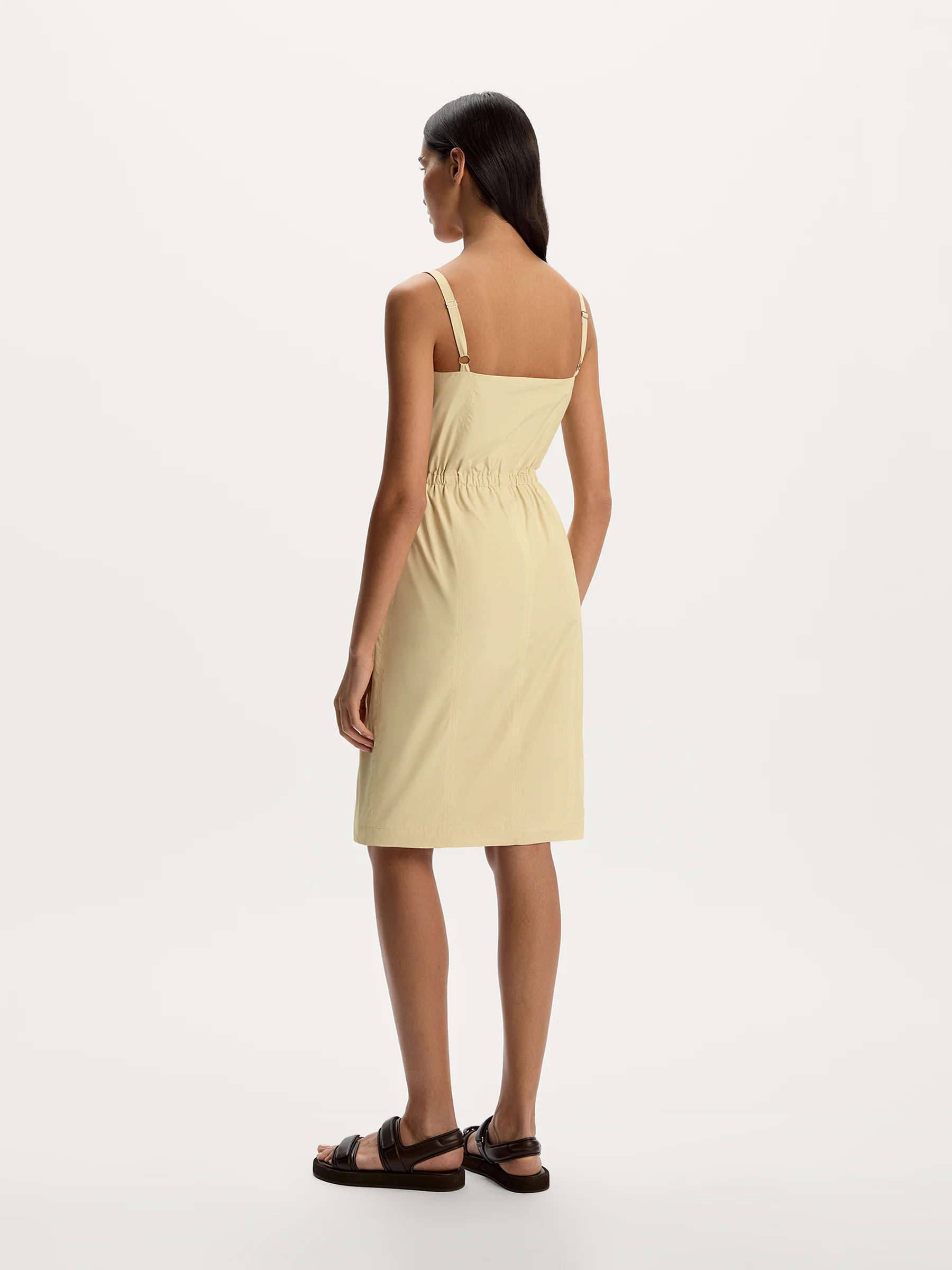 Butter yellow taffeta dress - Image 5