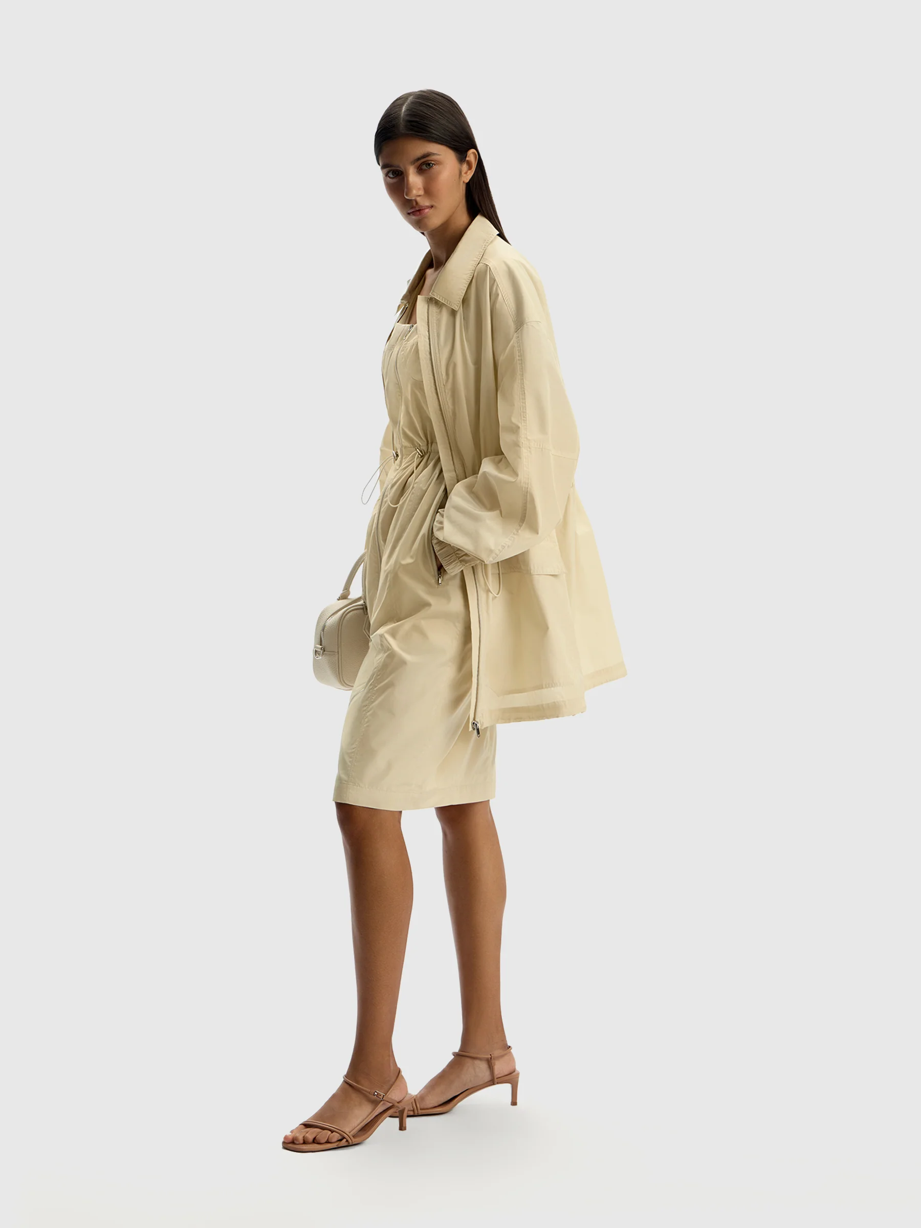 Butter yellow taffeta shell jacket - Image 2