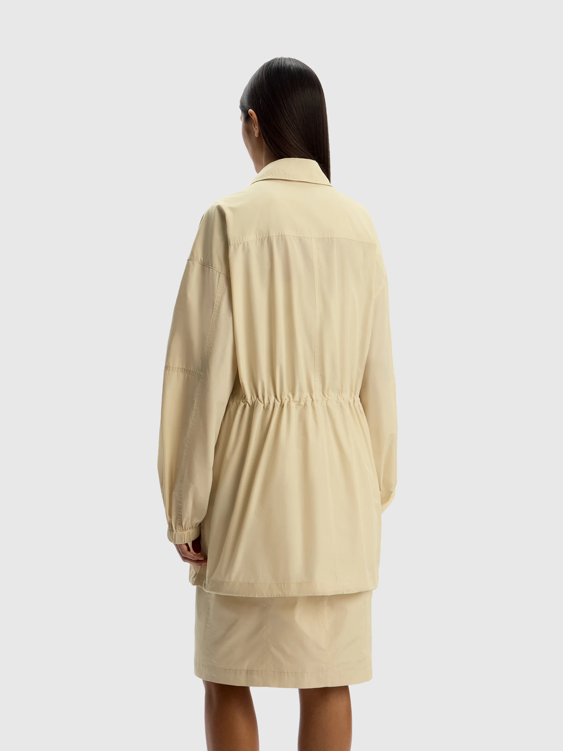 Butter yellow taffeta shell jacket - Image 4