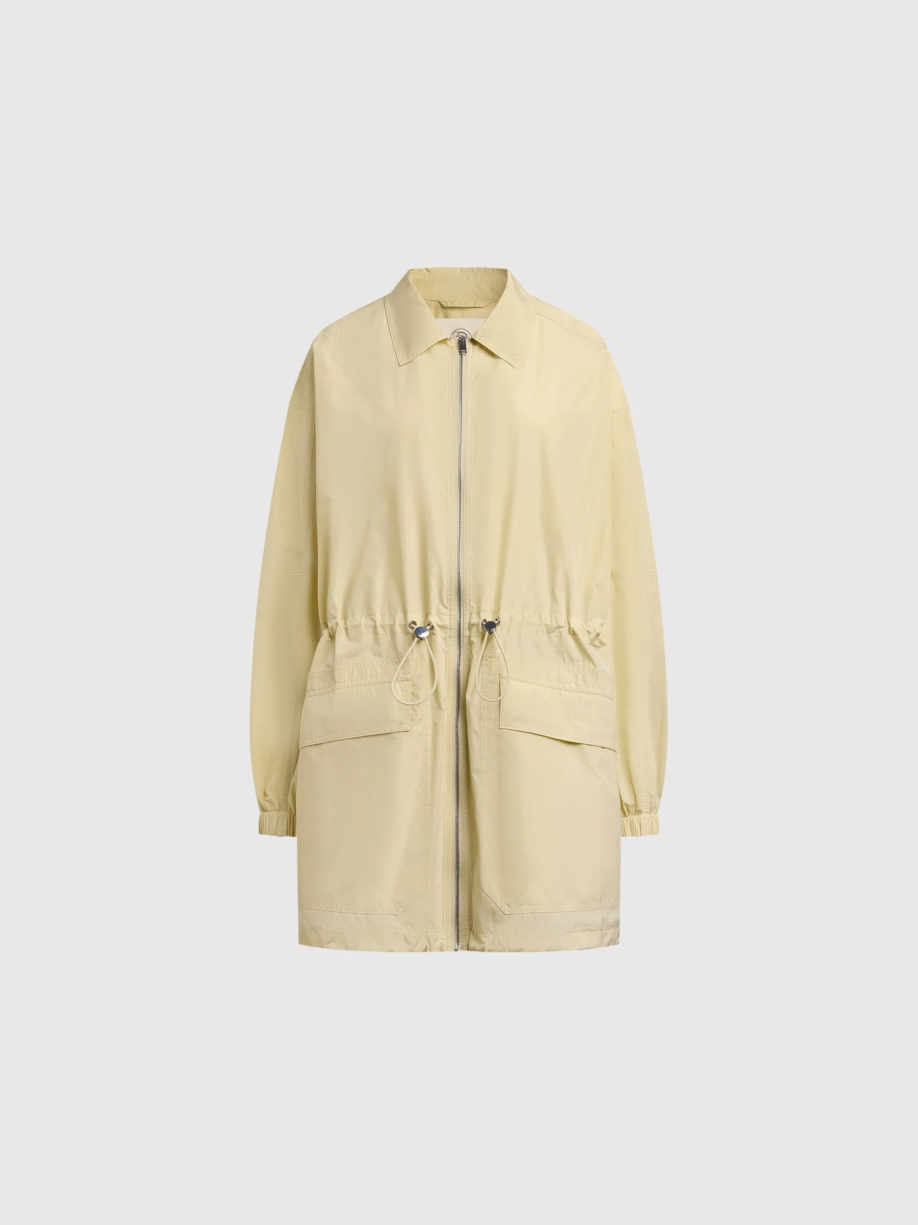 Butter yellow taffeta shell jacket - Image 5