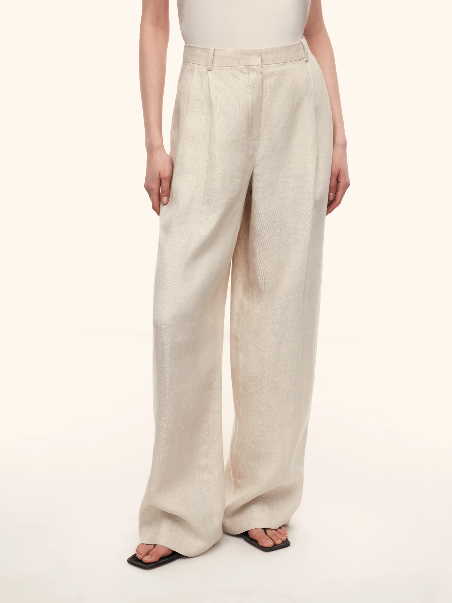 Tailored linen trousers - Image 3