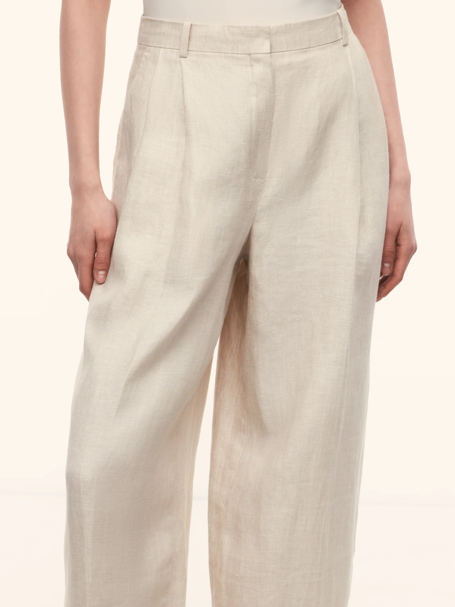 Tailored linen trousers - Image 4