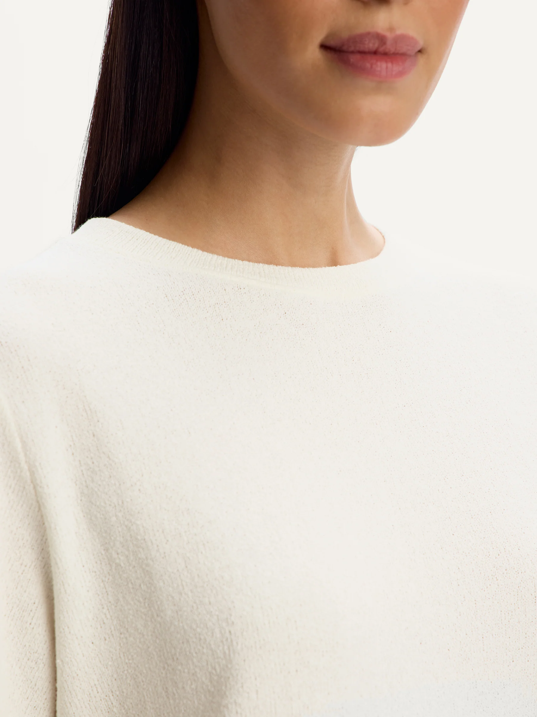 Textured cotton T-shirt - Image 3