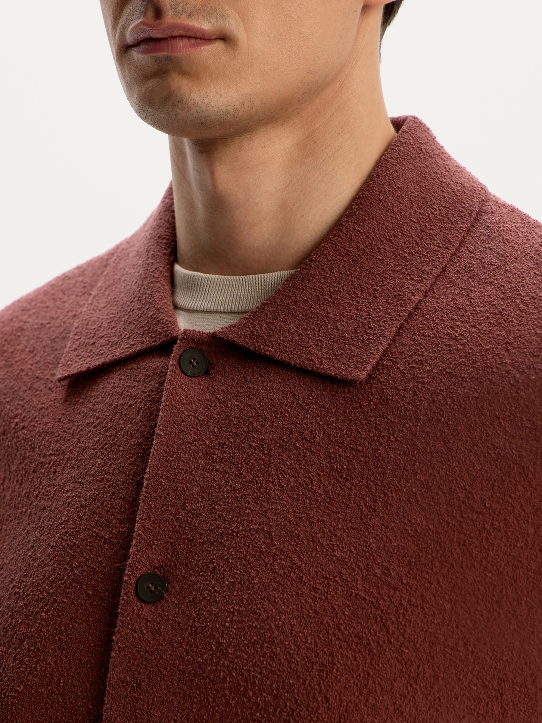 Textured knit cardigan - Image 3