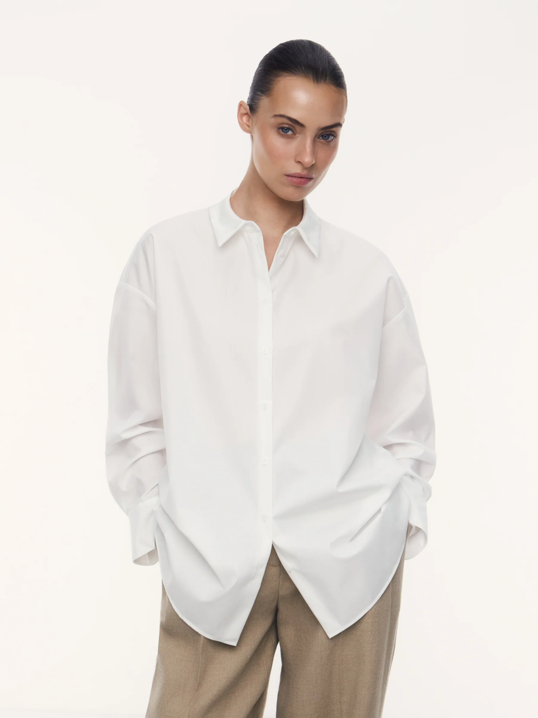 Tilda mercerised cotton shirt