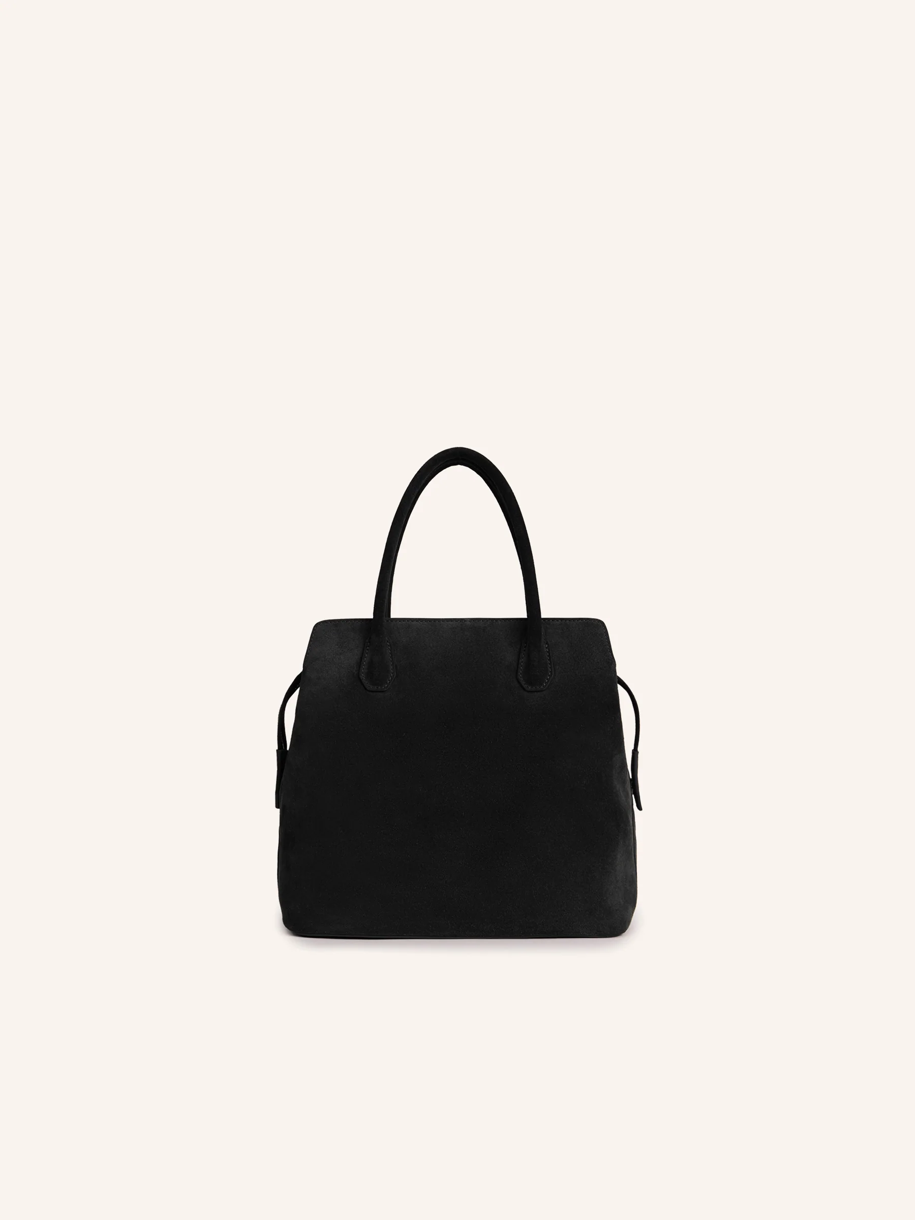 Trapeze suede bag