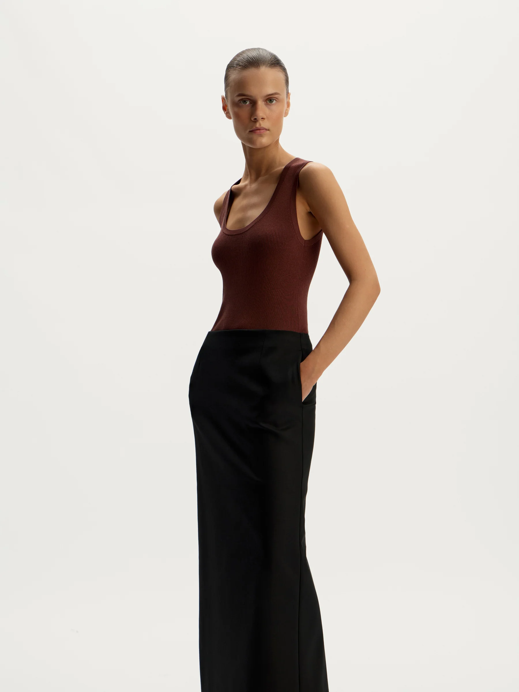 Viscose-lyocell tank top - Image 3
