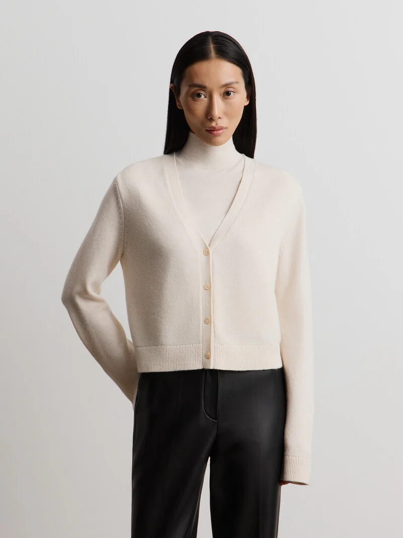 Wool-cashmere cardigan