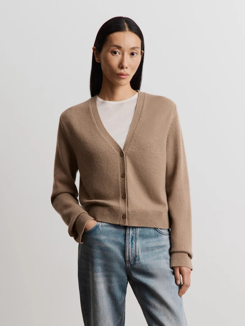Wool-cashmere cardigan