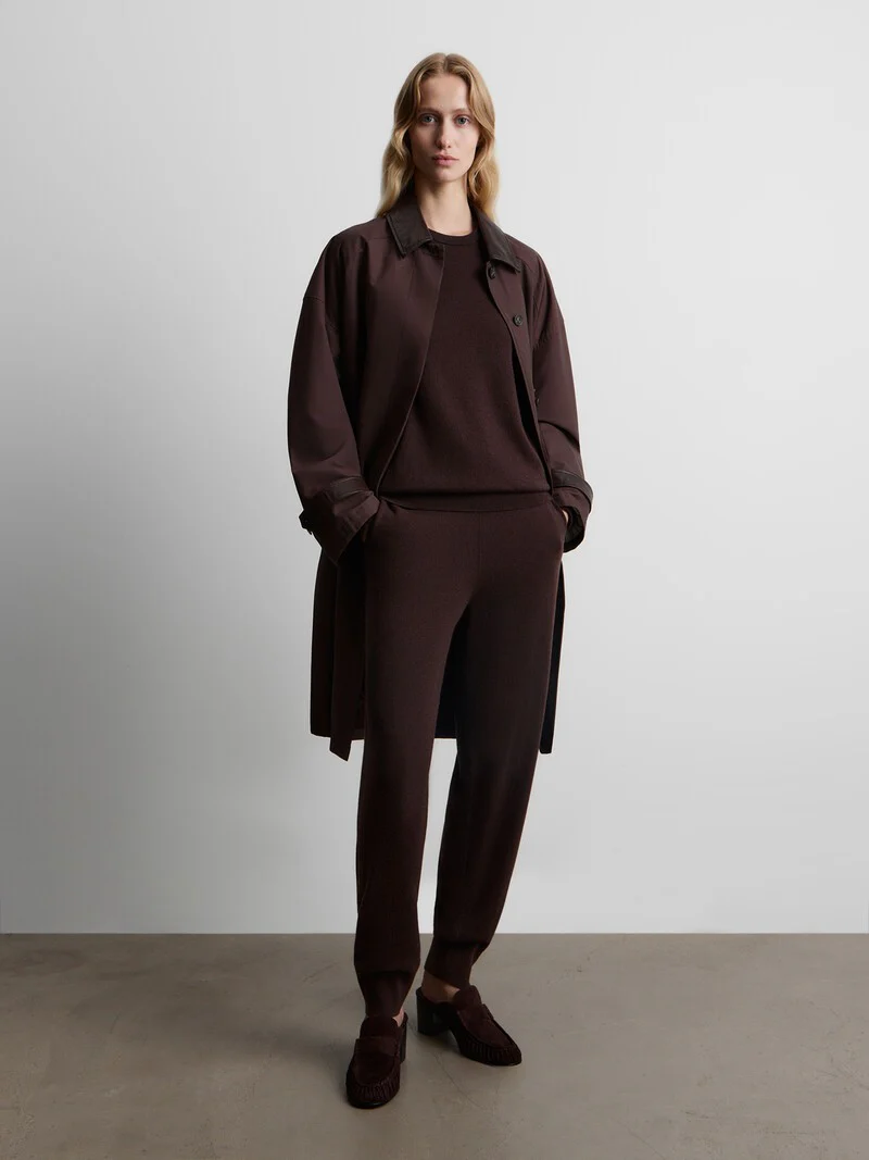 Wool-cashmere joggers