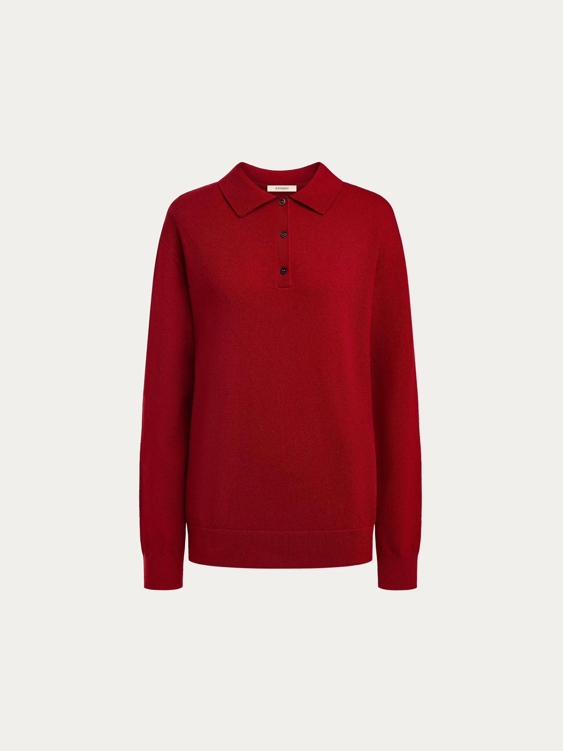 Wool-cashmere polo jumper - Image 6