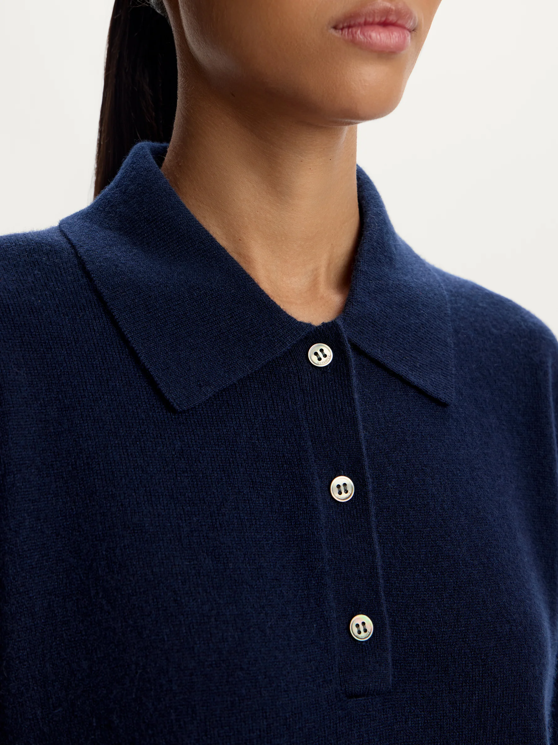 Wool-cashmere polo jumper - Image 3