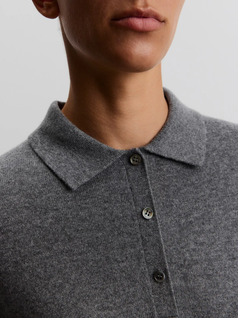 Wool-cashmere polo jumper - Image 4