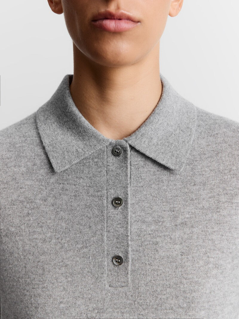 Wool-cashmere polo jumper - Image 4