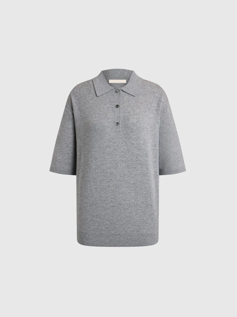 Wool-cashmere polo jumper - Image 5