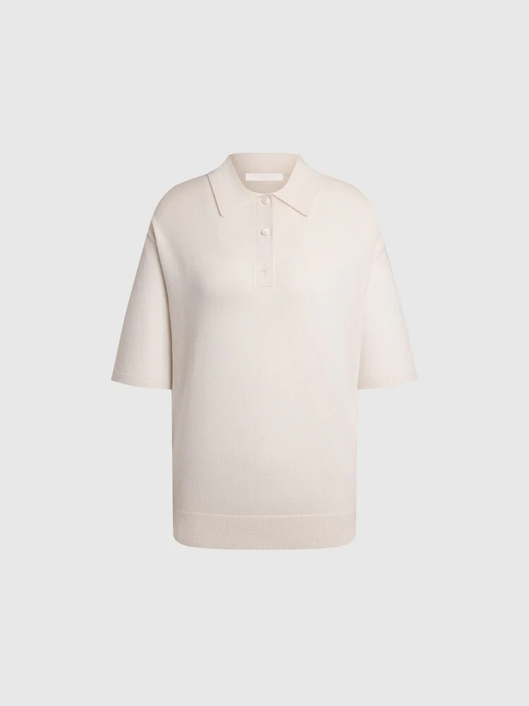 Wool-cashmere polo jumper - Image 6