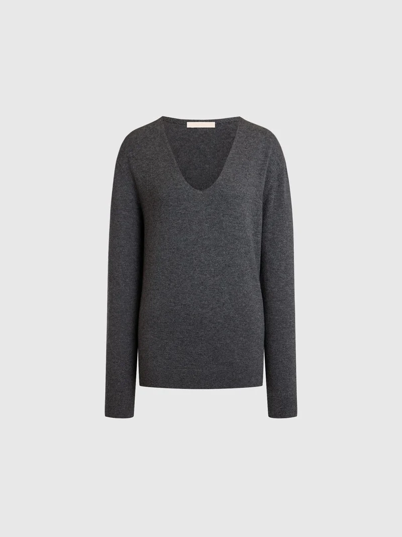 Wool-cashmere U-neck jumper - Image 6