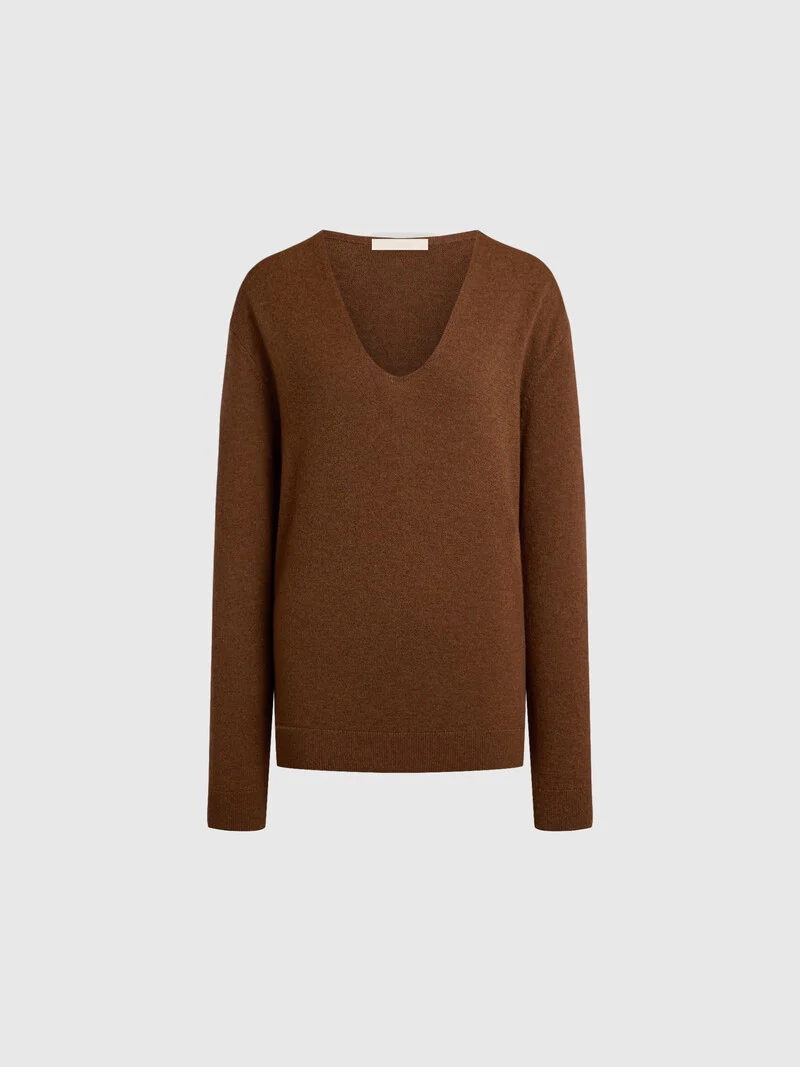 Wool-cashmere U-neck jumper - Image 6