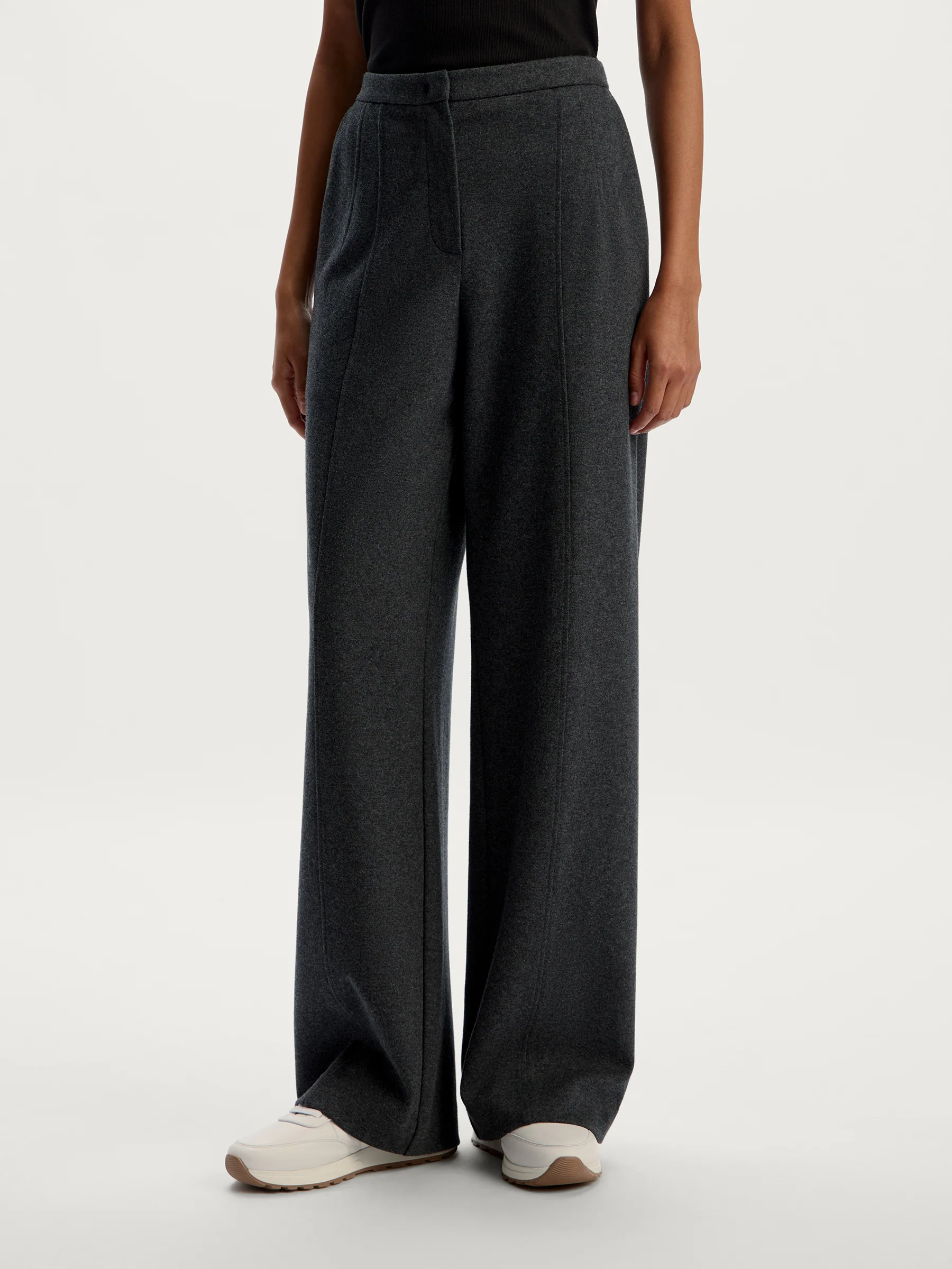 Wool-cotton trousers - Image 3