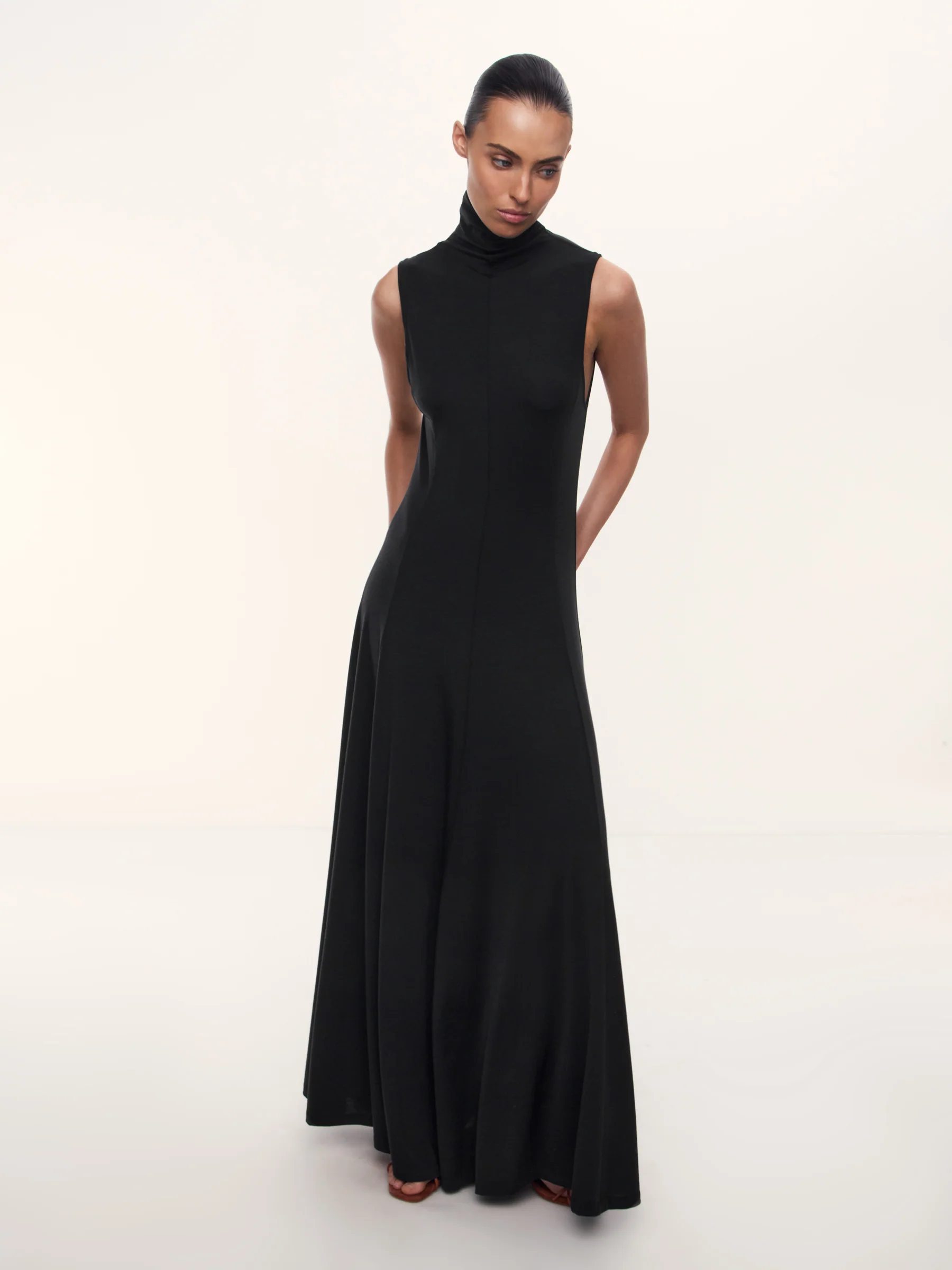 Wool-lyocell dress