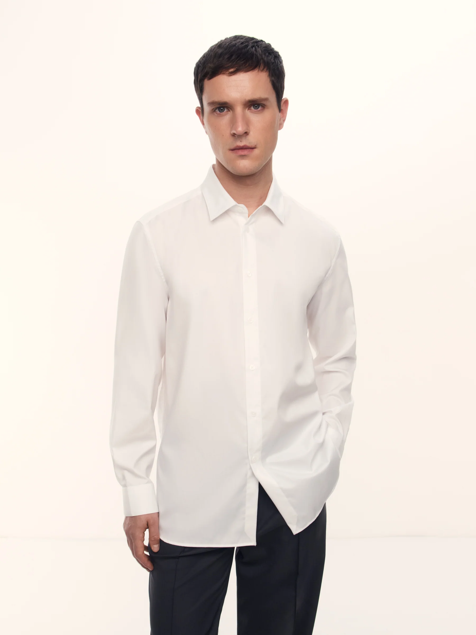 Wrinkle-resistant cotton shirt